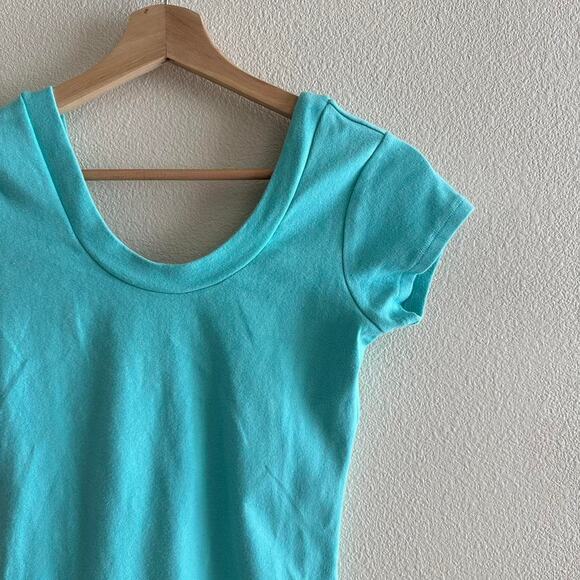 Vintage turquoise blue short sleeve baby tee - Picture 5 of 9